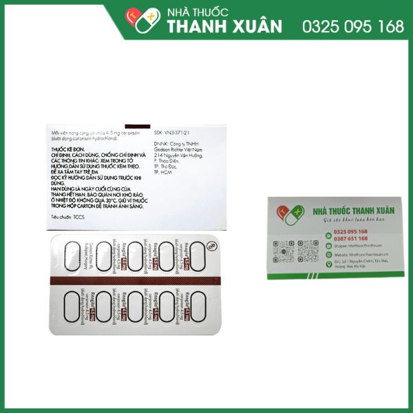 Reagila 4,5mg trị tâm thần phân liệt